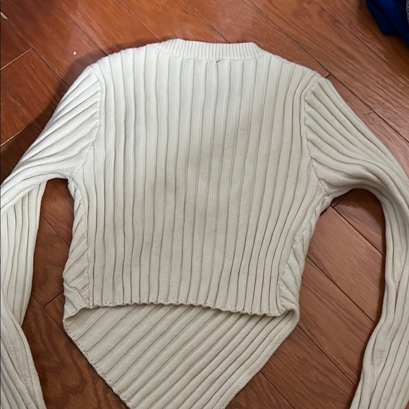 Cream Ribbed Sweater - Picture 2 of 2